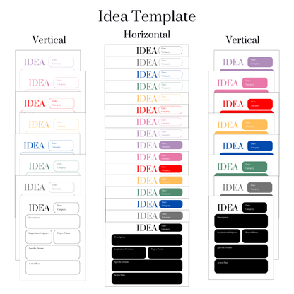 Idea Template - Digital/Printable