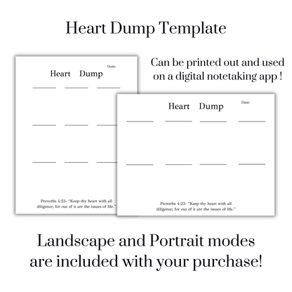 Heart Dump Template